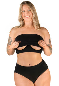 Full Bust Bamboo Strapless Maternity & Nursing Wire Free