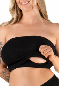 Full Bust Bamboo Strapless Maternity & Nursing Wire Free