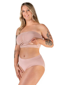 Full Bust Bamboo Strapless Maternity & Nursing Wire Free