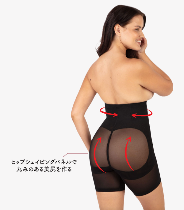 High Waist Power Mesh Tummy Control Shorts
