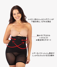 High Waist Power Mesh Tummy Control Shorts
