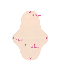 Ultra Thin Small Reusable Panty Liner With Wings - 10 Pack