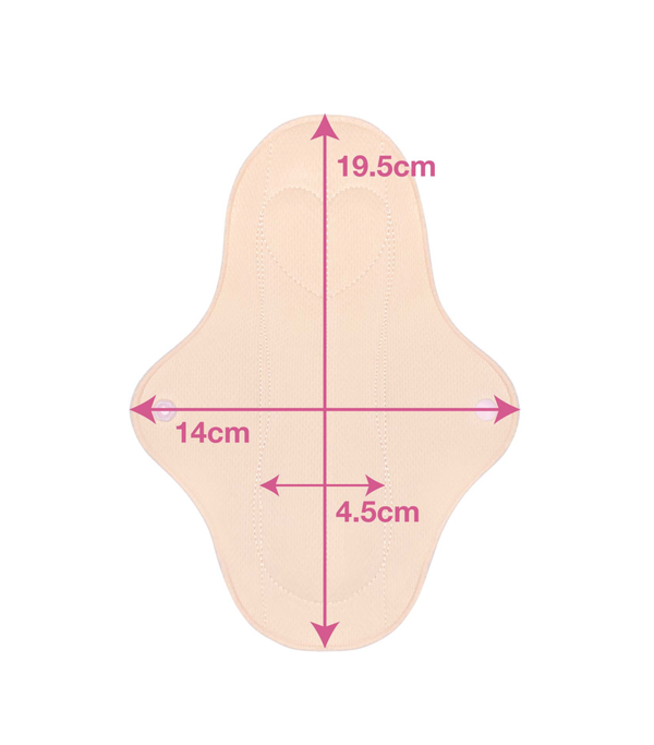Ultra Thin Small Reusable Panty Liner With Wings - 10 Pack