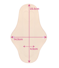 Ultra Thin Long Reusable Panty Liner With Wings - 10 Pack