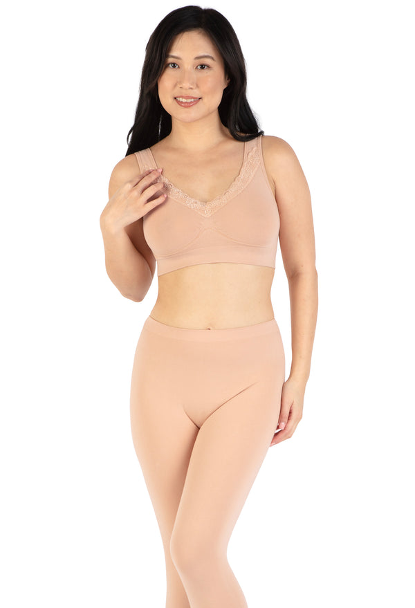 Cotton Rich Pull On Sleep Bra Pack