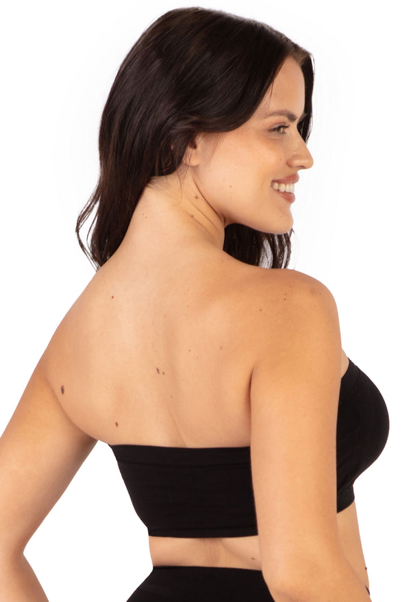 Cotton-Rich Padded Strapless Bra