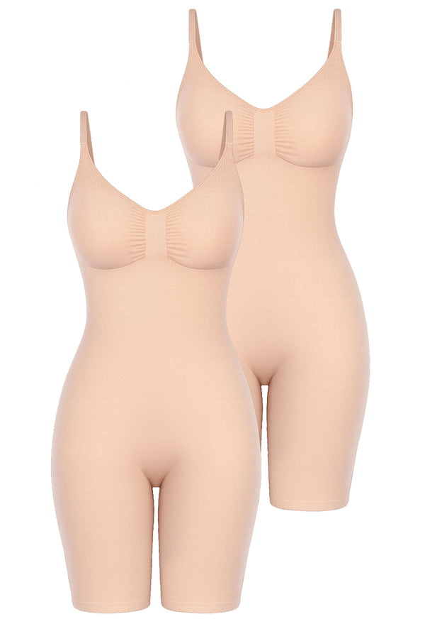 シェイプウェア ボディスーツ ショーツ - 2着セット | 引き締め美ライン