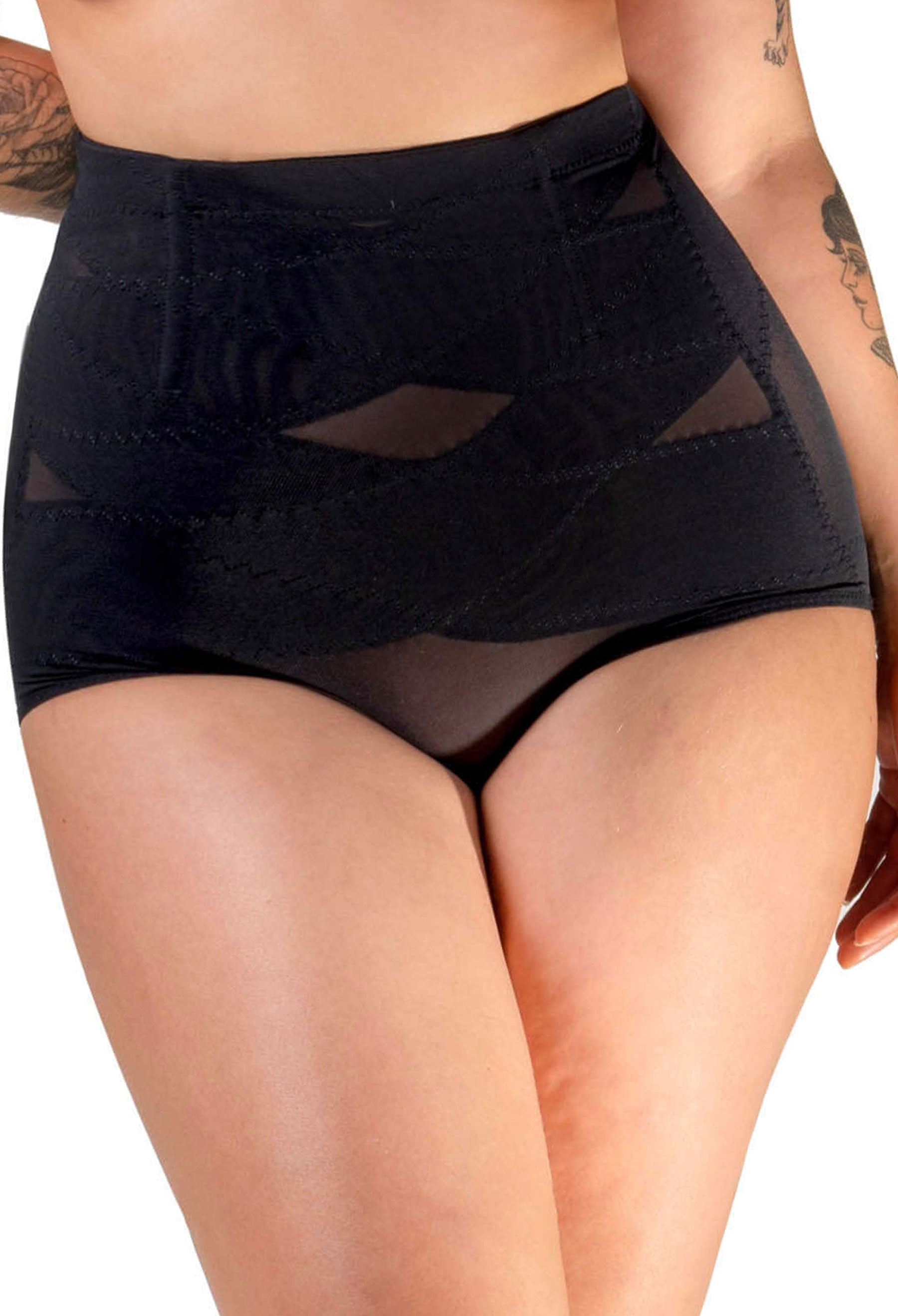 High Waist Power Mesh Tummy Control Brief - 2 Pack