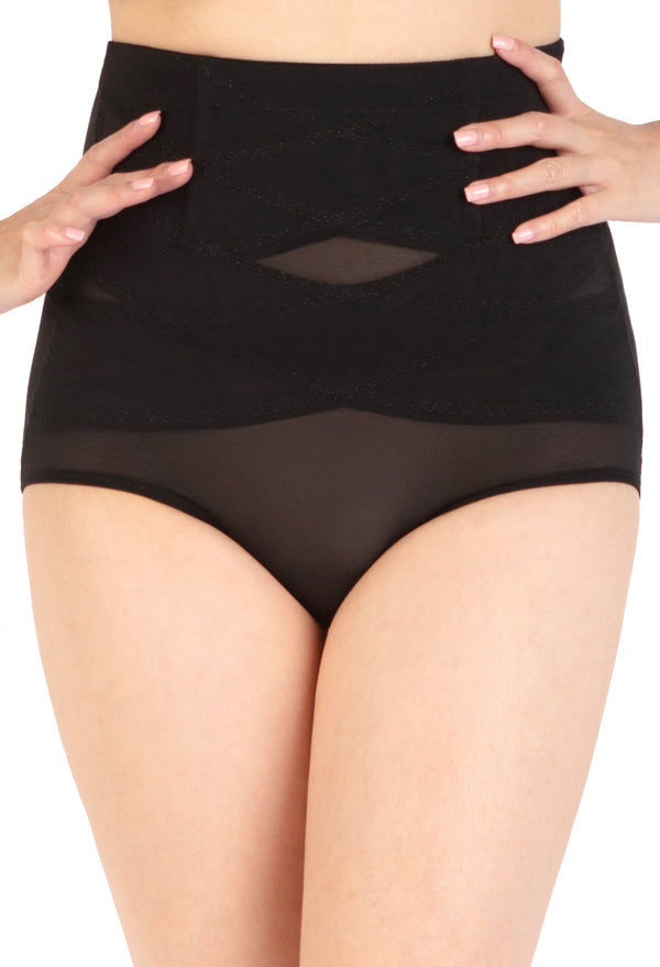 High Waist Power Mesh Tummy Control Brief