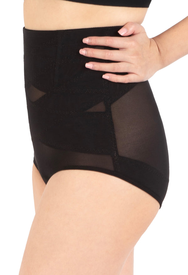 High Waist Power Mesh Tummy Control Brief