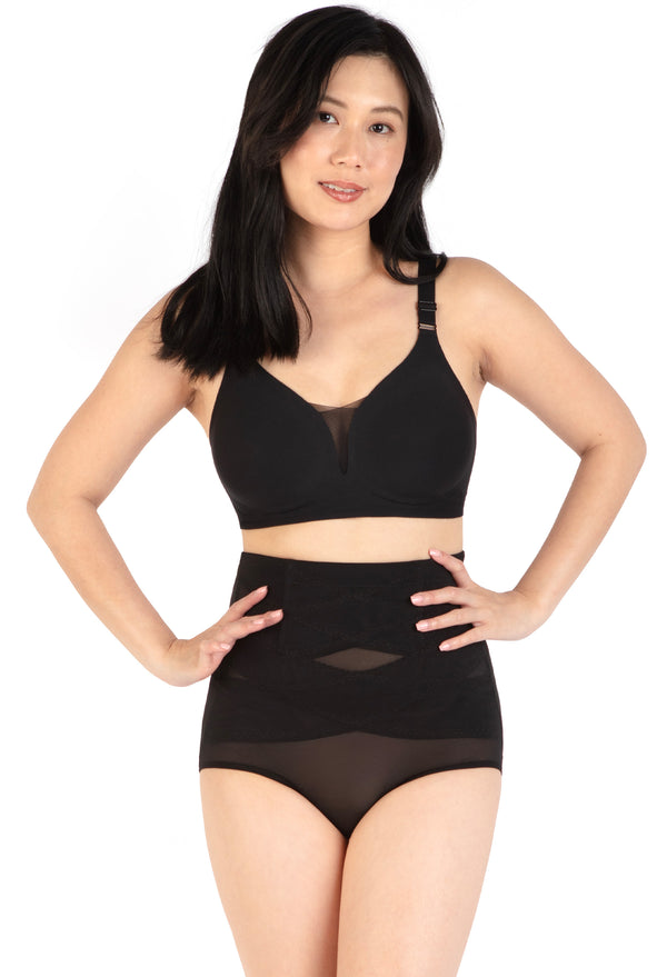 High Waist Power Mesh Tummy Control Brief