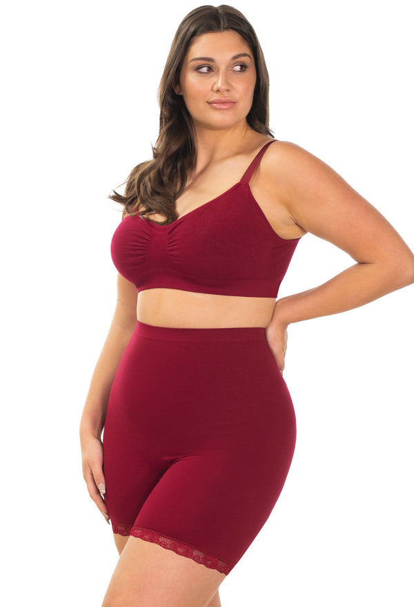 股ずれ防止 ハイライズ プチ コットンリッチ ショーツ - 3着セット