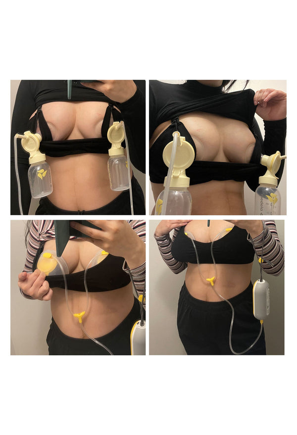 バンブーノンワイヤーマタニティ＆授乳ブラ＋ブラエクステンダーセット