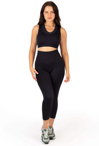 Seamless High Waist 3/4 Capri Leggings