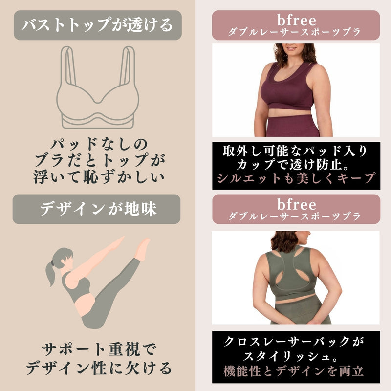 Sports Bra - Triple-layer Support Racer