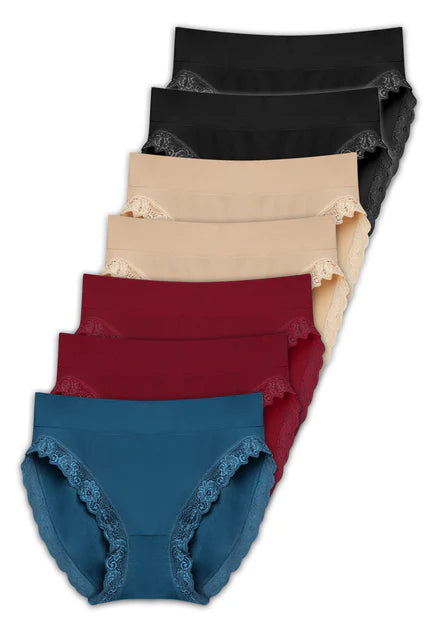 レース ハイカット ブリーフ - 7枚セット