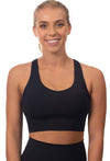 Push Up Sports Bra - Longline With Mesh Racer Back - 2 Pack