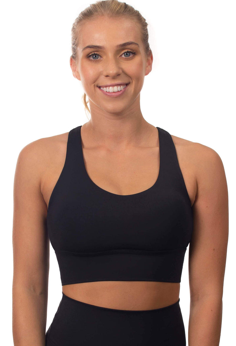 Push Up Sports Bra - Longline With Mesh Racer Back - 2 Pack