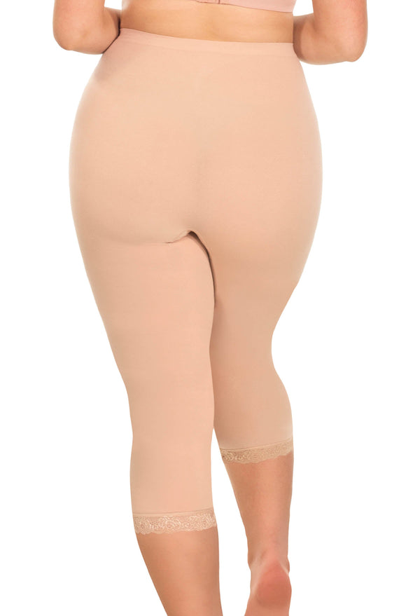 Anti Chafing High Rise 3/4 Cotton Rich Leggings