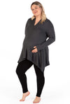 Maternity Bamboo V Neck Tunic Top - 2 Pack