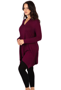 Maternity Bamboo V Neck Tunic Top