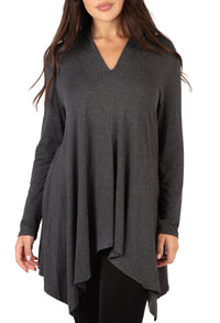 Maternity Bamboo V Neck Tunic Top