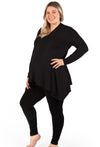 Maternity Bamboo V Neck Tunic Top