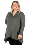 Maternity Bamboo V Neck Tunic Top - 2 Pack