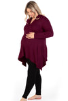 Maternity Bamboo V Neck Tunic Top - 2 Pack