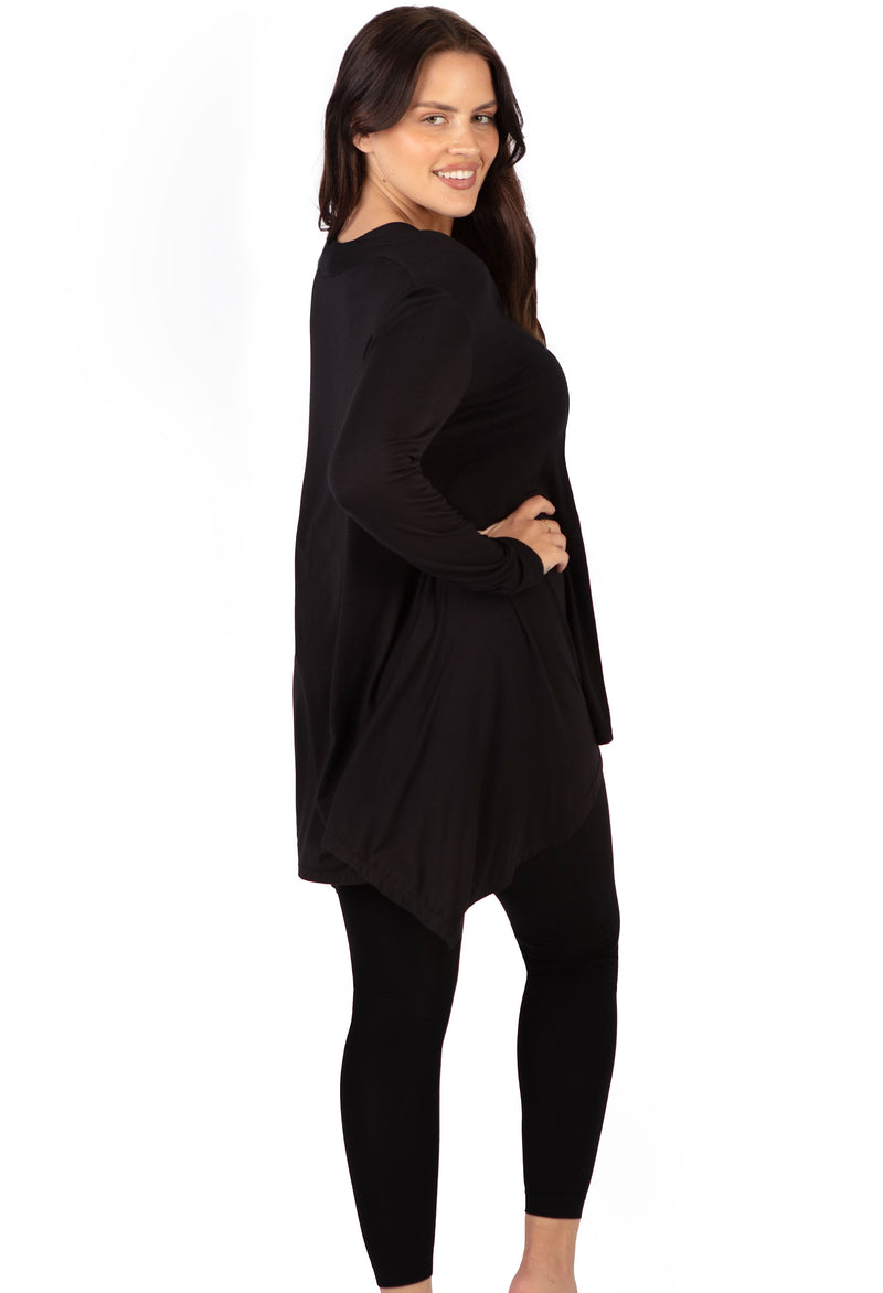 Bamboo V Neck Tunic Top