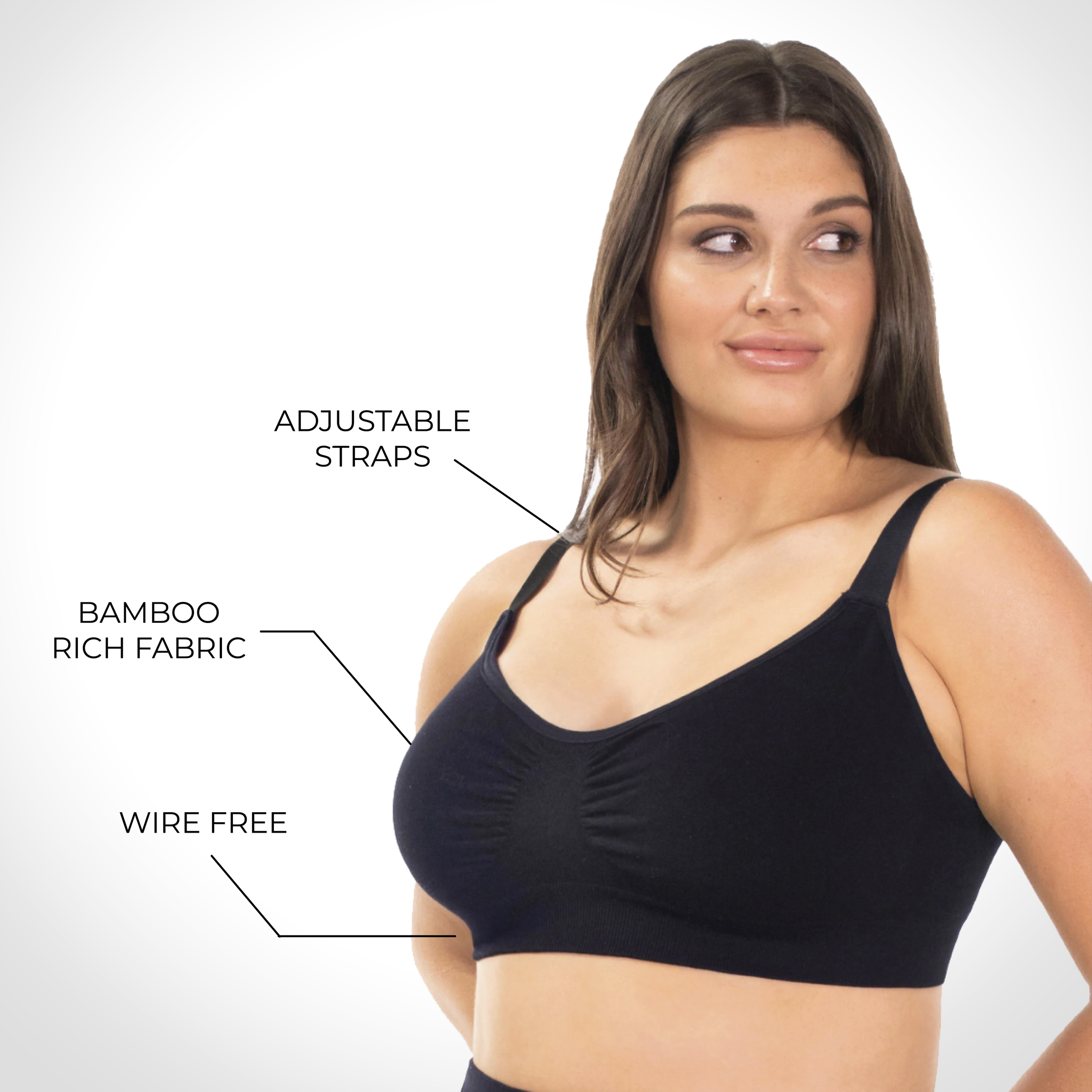 Bamboo Padded Wire Free Bra - TEST