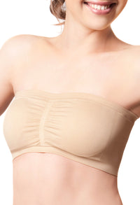 Cotton-Rich Padded Strapless Bra - 3 Pack