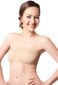 Cotton-Rich Padded Strapless Bra