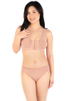Bamboo Padded Front Closure Wire Free Bra - 3 Pack