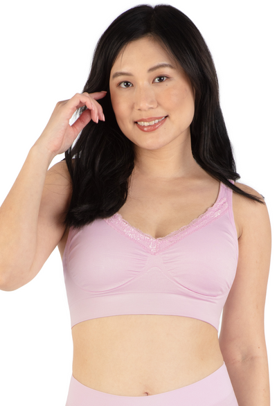 Lace Minimiser Wire Free Bra - Fancy 3 Pack