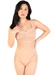 Cushion Padded Strap Wire Free Maternity & Nursing Bra and High Cut Brief Set