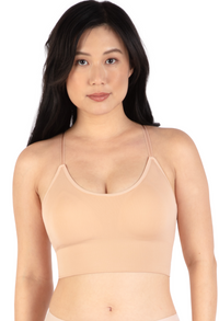 Long Line Spaghetti Strap Bralette - 3 Pack