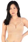 Plunge Nursing Comfort Bra – Wireless with Fixed Moulded Cups - 3 Pack