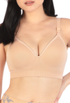 Plunge Nursing Comfort Bra – Wireless with Fixed Moulded Cups - 3 Pack