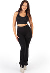 Flare Leggings | High Waisted & Pet Hair Resistant - 2 Pack