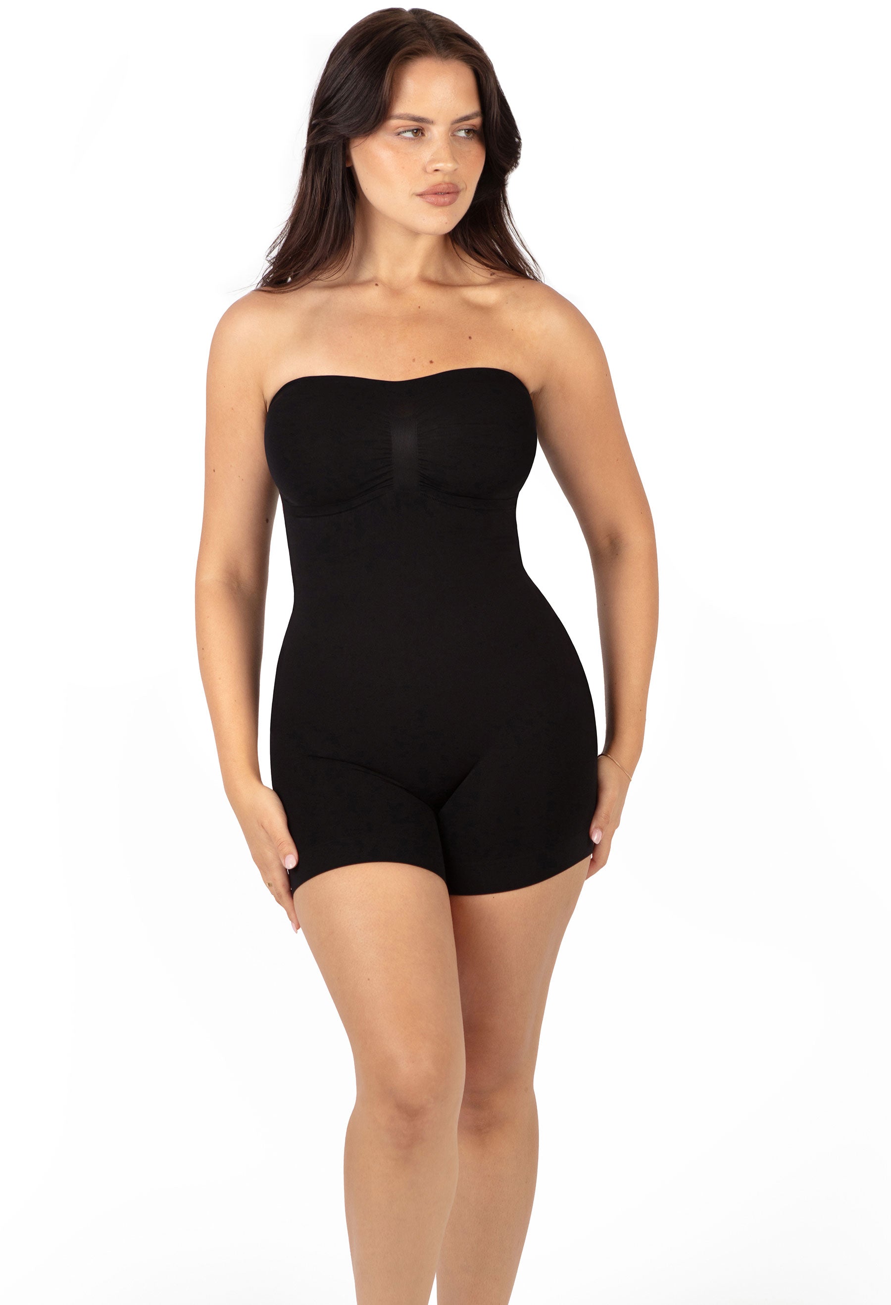 Shapewear Bodysuits Strapless Shorts | BodySleek