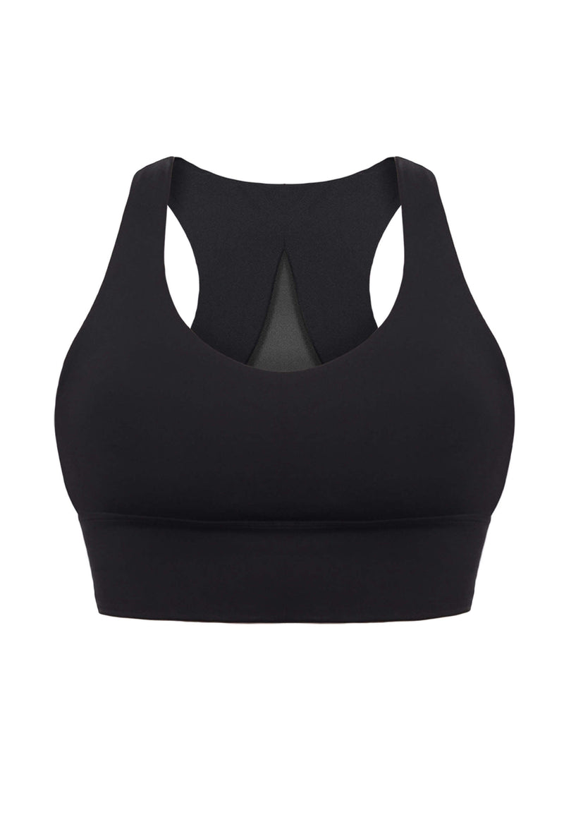 Push Up Sports Bra - Longline With Mesh Racer Back - 2 Pack