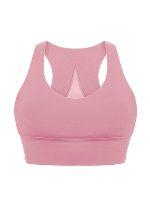 Petites Push Up Sports Bra - Longline With Mesh Racer Back - 3 Pack