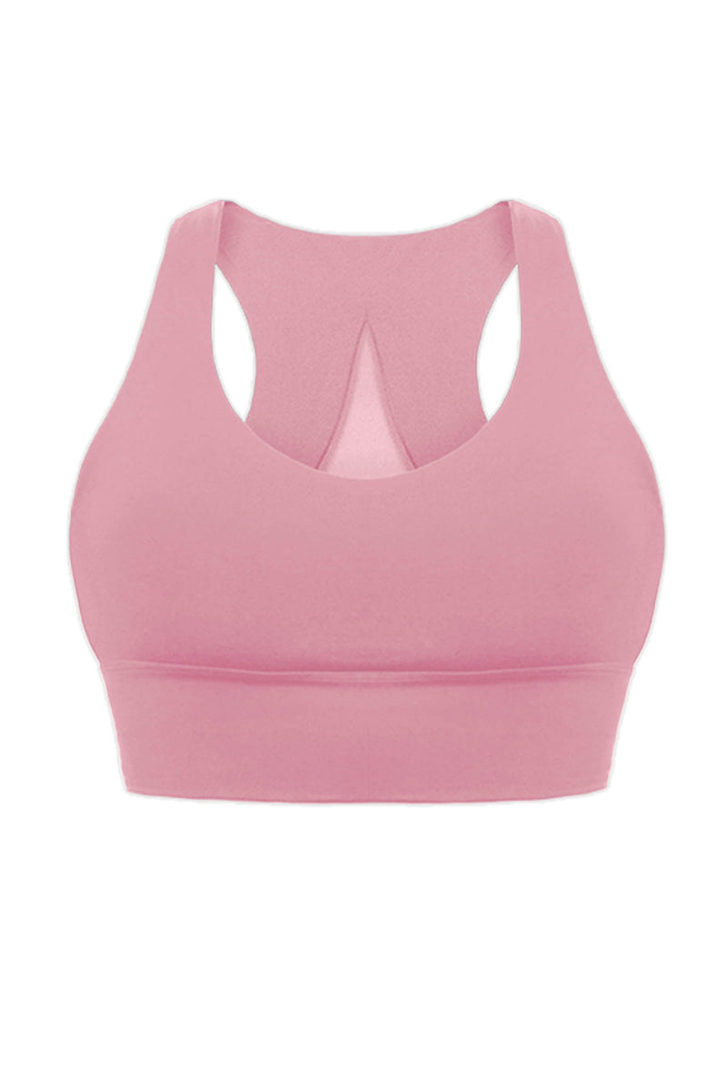 Push Up Sports Bra - Longline With Mesh Racer Back - 2 Pack