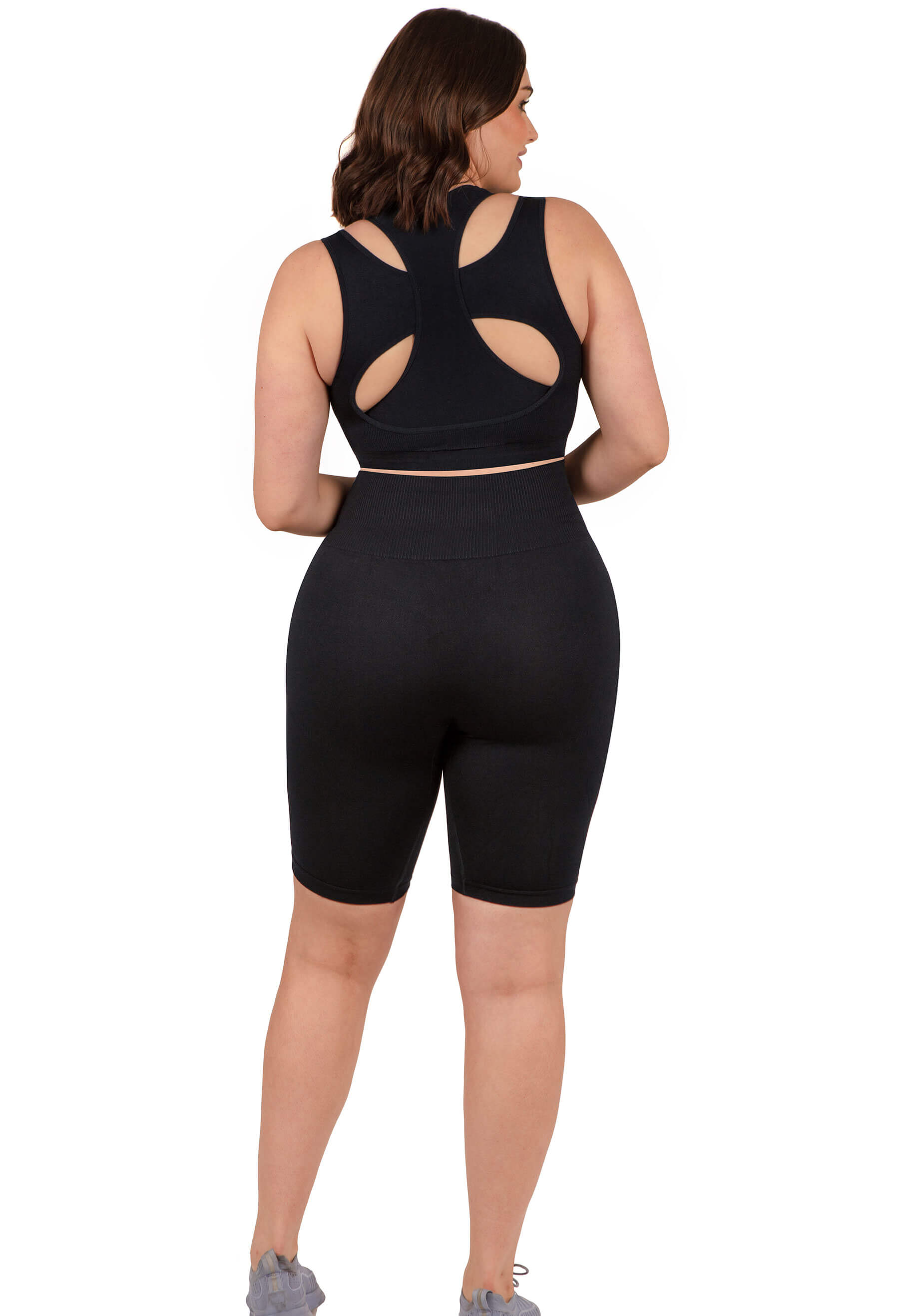 Seamless High Waist Long Biker Shorts - 3 Pack