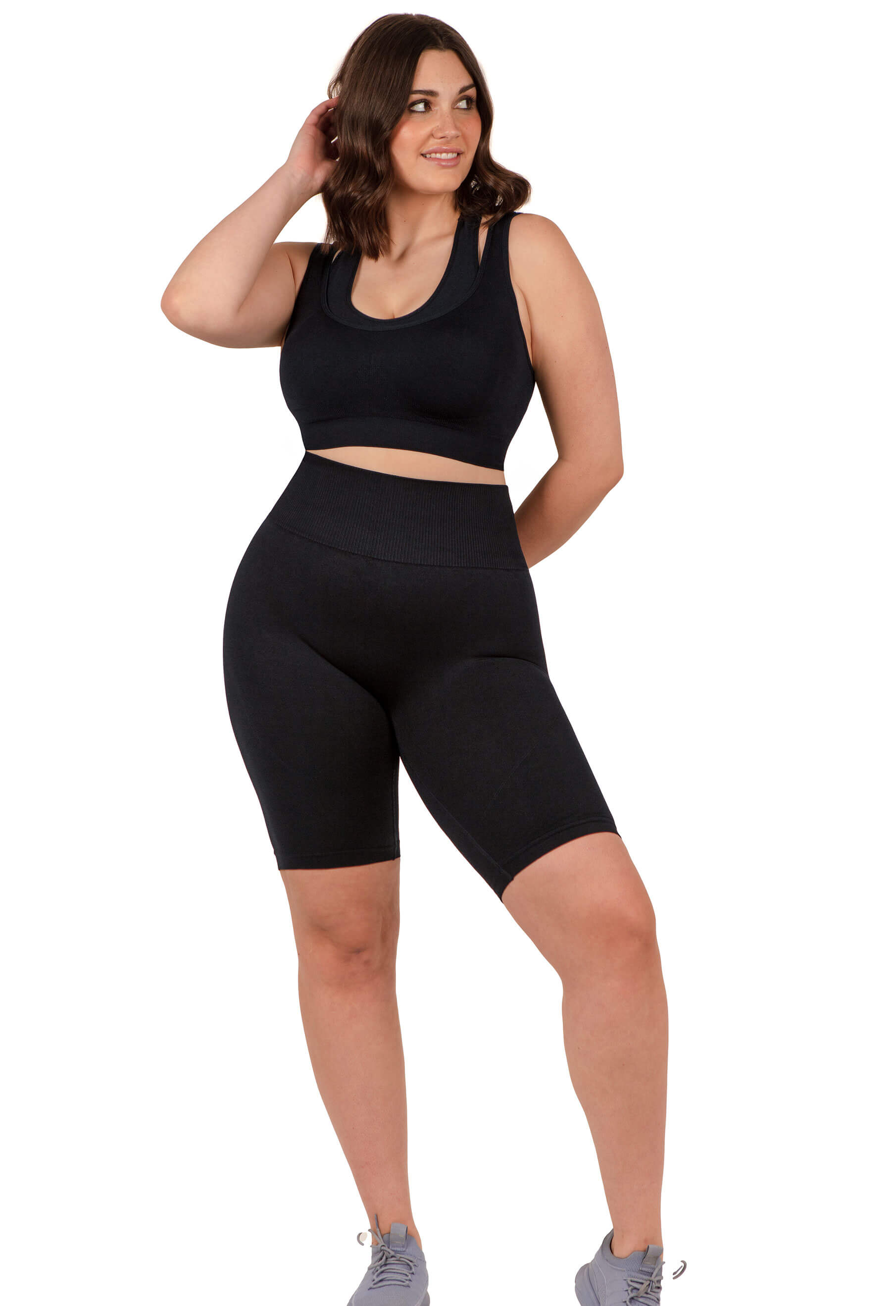 Seamless High Waist Long Biker Shorts