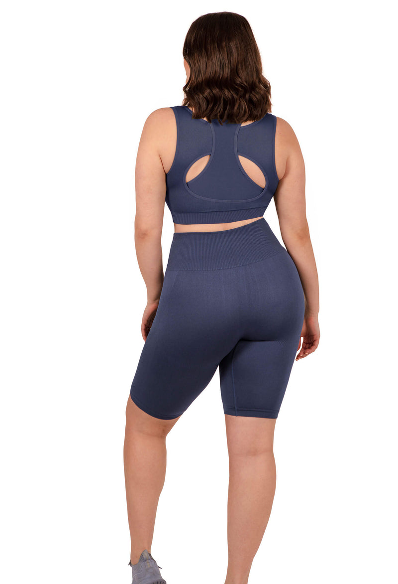 Seamless High Waist Long Biker Shorts - 3 Pack