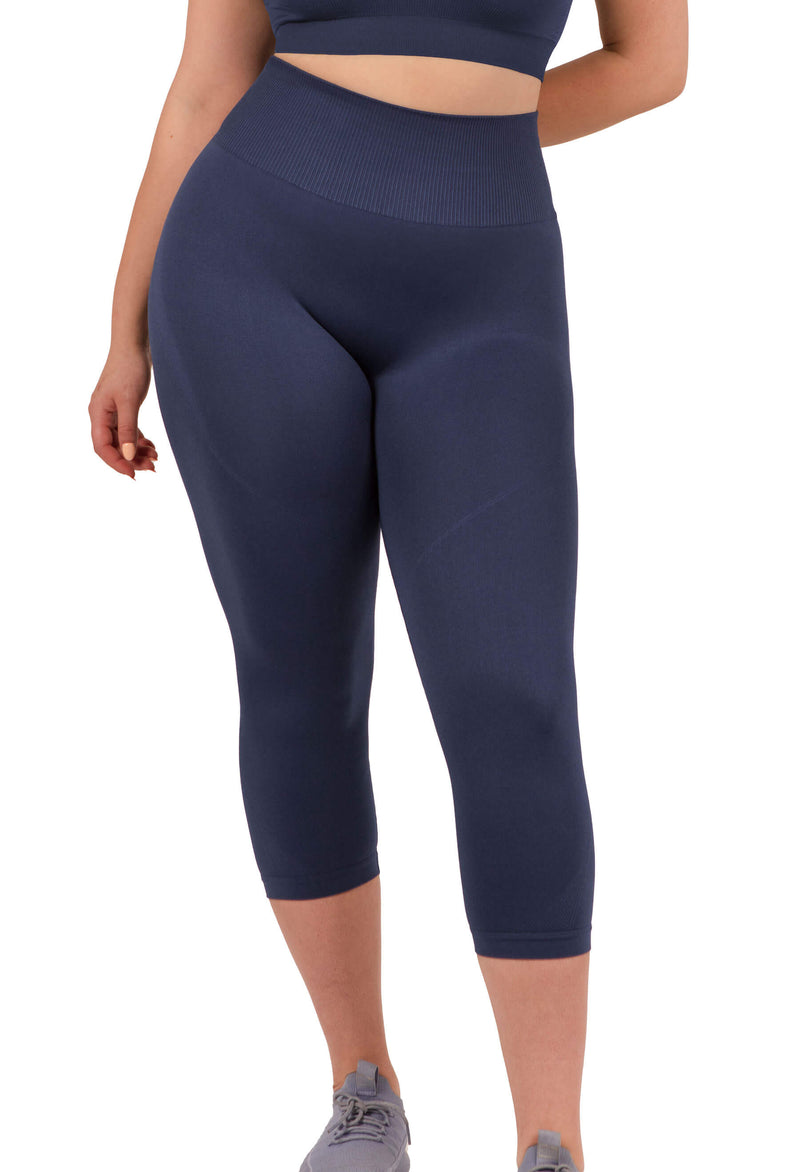 Seamless High Waist 3/4 Capri Leggings