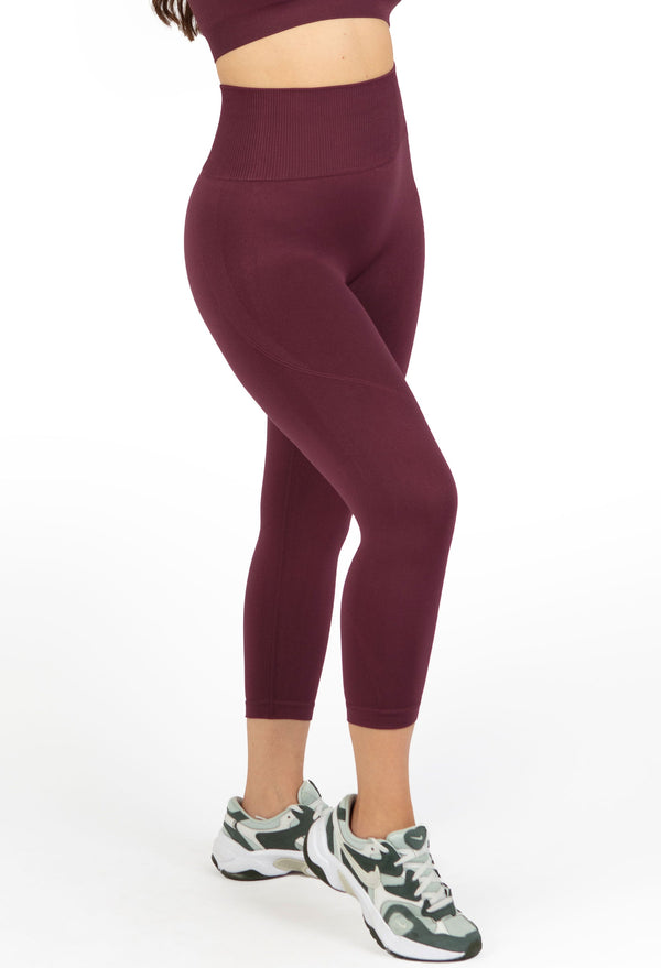 Seamless High Waist 3/4 Capri Leggings