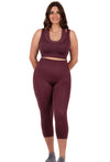 Seamless High Waist 3/4 Capri Leggings